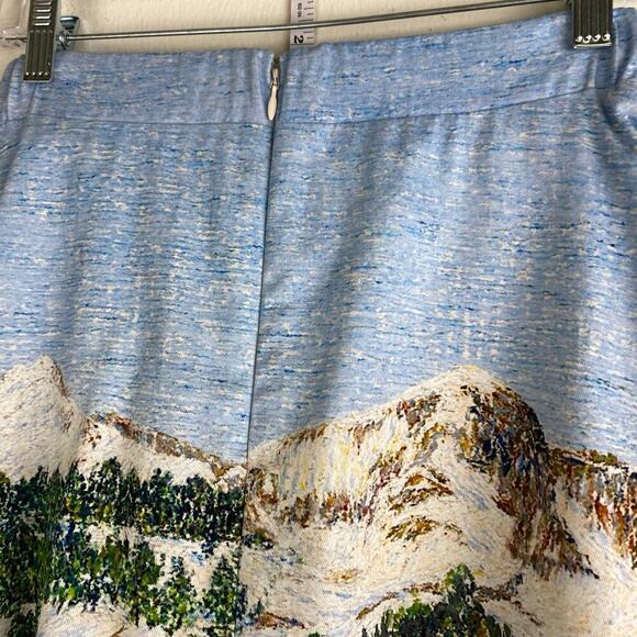 NWT Corey Lynn Calter Wonderland Midi Skirt Size XS Blue Anthropologie Preppy - Picture 10 of 16